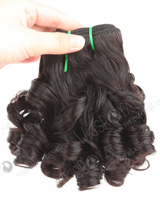 In Stock 5A Peruvian Virgin Hair 12" Double Drawn Deedee Curl Natural Color Machine Weft SM-6130-12663