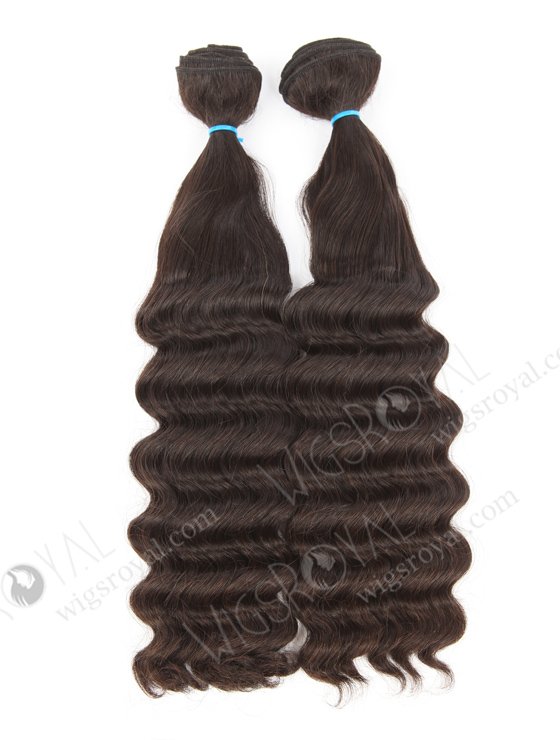 In Stock 7A Peruvian Virgin Hair 18" Double Drawn Edyie Wave Color #2 Machine Weft SM-6142-12782