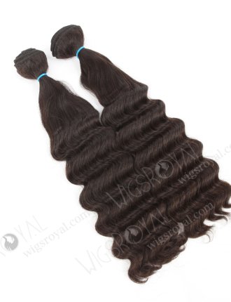 In Stock 7A Peruvian Virgin Hair 18" Double Drawn Edyie Wave Color #2 Machine Weft SM-6142