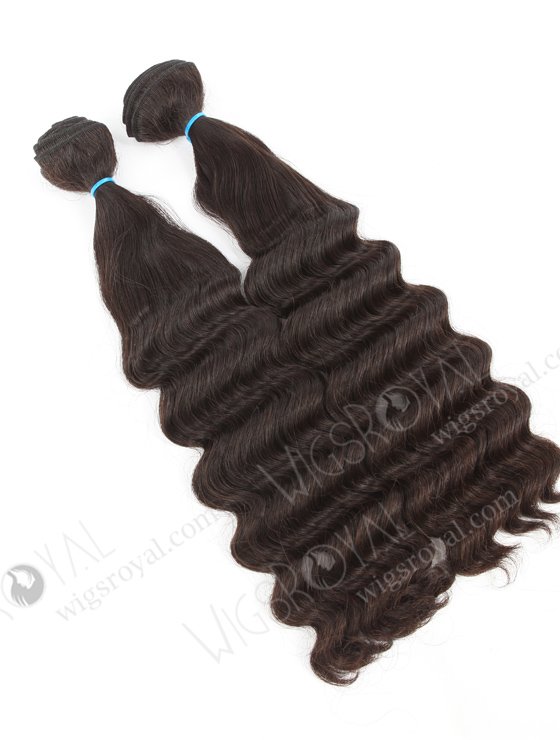 In Stock 7A Peruvian Virgin Hair 18" Double Drawn Edyie Wave Color #2 Machine Weft SM-6142-12783