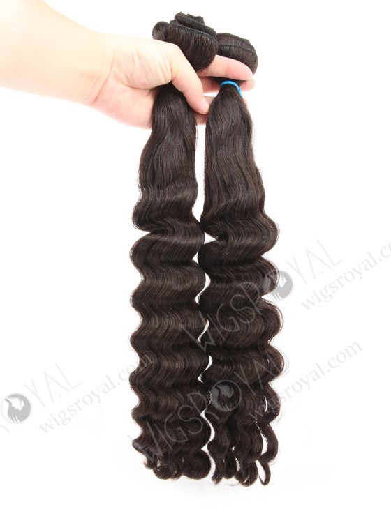 In Stock 7A Peruvian Virgin Hair 20" Double Drawn Edyie Wave Color 2# Machine Weft SM-6141-12805