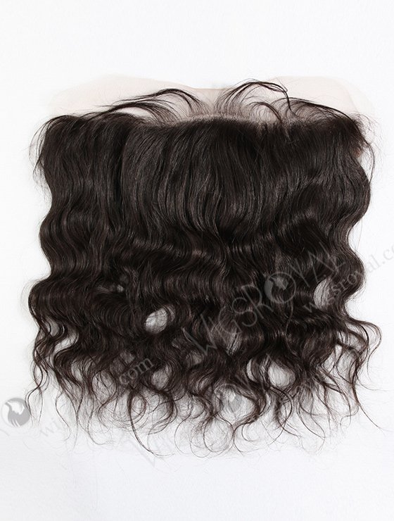 In Stock Brazilian Virgin Hair 14" Natural Wave Natural Color Lace Frontal SKF-006-12528