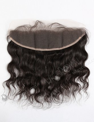 In Stock Brazilian Virgin Hair 14" Natural Wave Natural Color Lace Frontal SKF-006