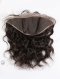 In Stock Indian Virgin Hair 12" Natural Wave Natural Color Lace Frontal SKF-020
