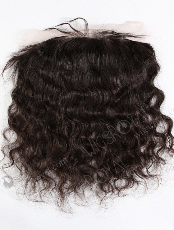 In Stock Indian Virgin Hair 16" Natural Wave Natural Color Lace Frontal SKF-009-12650