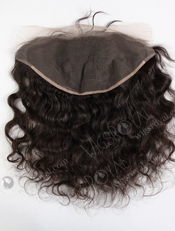 In Stock Indian Virgin Hair 16" Natural Wave Natural Color Lace Frontal SKF-009-12651