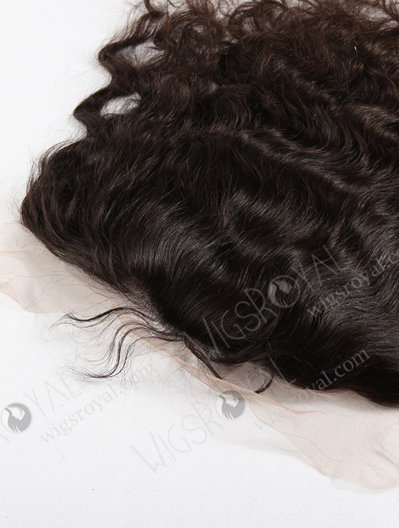 In Stock Indian Virgin Hair 16" Natural Wave Natural Color Lace Frontal SKF-009-12652