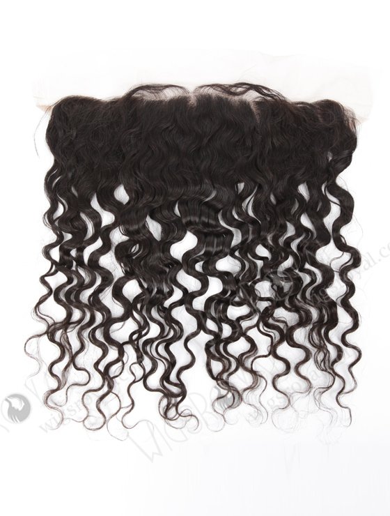 In Stock Brazilian Virgni Hair 14" Natural Curly Natural Color Lace Frontal SKF-074-12498
