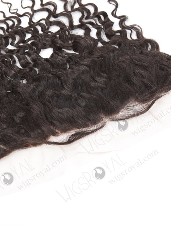 In Stock Brazilian Virgni Hair 14" Natural Curly Natural Color Lace Frontal SKF-074-12499