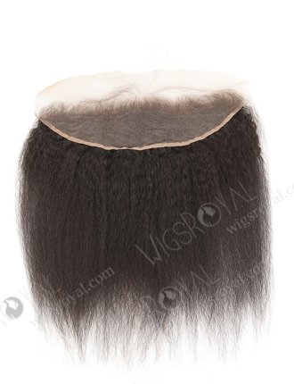 In Stock Brazilian Virgni Hair 14" Kinky Straight Natural Color Lace Frontal SKF-091