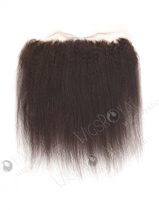 In Stock Indian Remy Hair 14" Kinky Straight Natural Color Lace Frontal SKF-092-12352