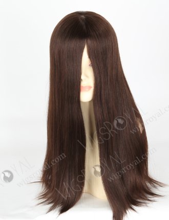 In Stock European Virgin Hair 18" Straight 2a# Color Jewish Wig JWS-01005