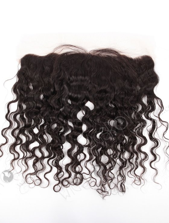 In Stock Brazilian Virgni Hair 12" Natural Curly Natural Color Lace Frontal SKF-072-12481
