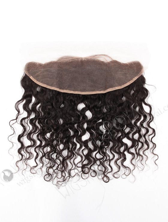 In Stock Brazilian Virgni Hair 12" Natural Curly Natural Color Lace Frontal SKF-072-12483