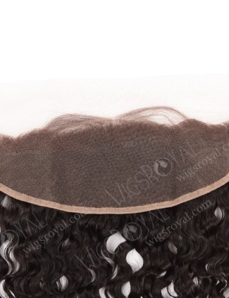 In Stock Brazilian Virgni Hair 12" Natural Curly Natural Color Lace Frontal SKF-072