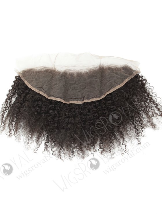 In Stock Indian Remy Hair 12" Jeri Curl Natural Color Lace Frontal SKF-084-12372