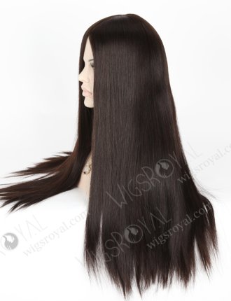 In Stock European Virgin Hair 22" Straight 2# Color Jewish Wig JWS-01004