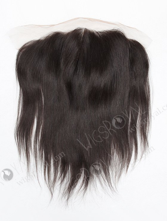 In Stock Indian Virgin Hair 12" Straight Natural Color Lace Frontal SKF-054-12591
