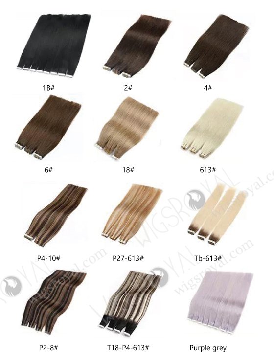 Summary of Various Styles of Virgin Hair Tape Hair Extension WR-TP-001-13323
