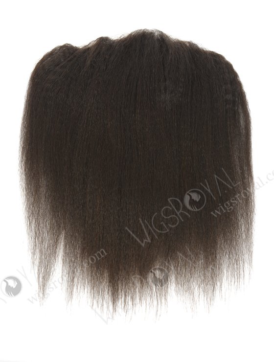 In Stock Indian Virgin Hair 16" Italian Yaki Natural Color Lace Frontal SKF-079-13083