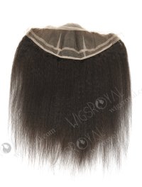In Stock Indian Virgin Hair 16" Italian Yaki Natural Color Lace Frontal SKF-079