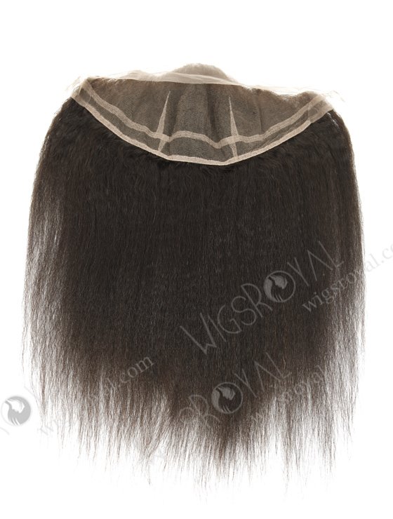 In Stock Indian Virgin Hair 16" Italian Yaki Natural Color Lace Frontal SKF-079-13084