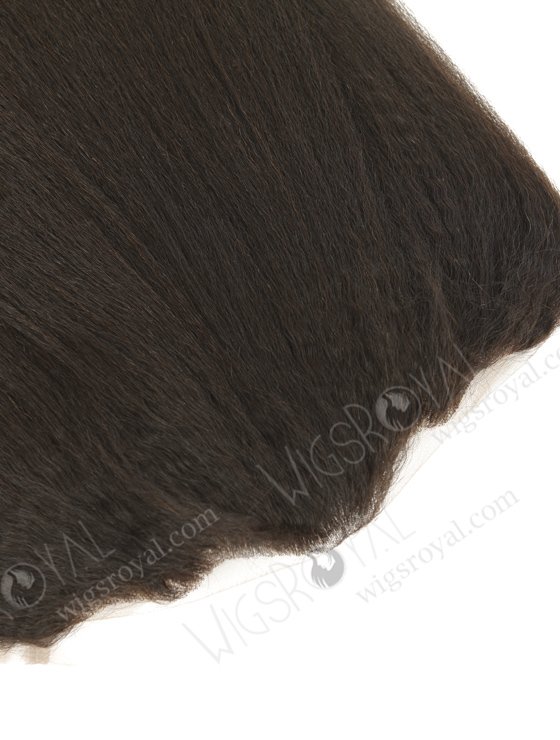 In Stock Indian Virgin Hair 16" Italian Yaki Natural Color Lace Frontal SKF-079-13086