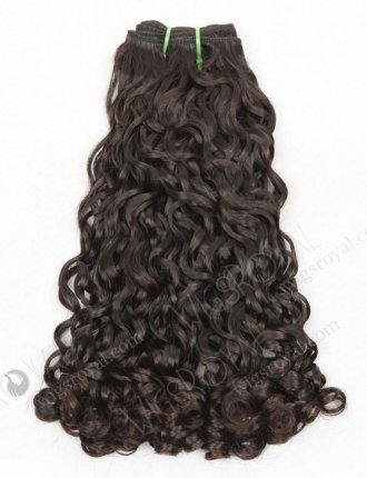 In Stock 7A Peruvian Virgin Hair 16" Double Drawn Bouncy Curl Natural Color Machine Weft SM-623