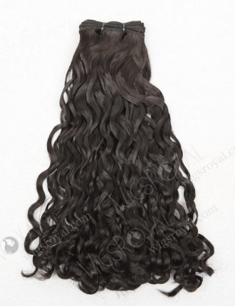In Stock 7A Peruvian Virgin Hair 14" Double Drawn Bouncy Curl 1B# Color Machine Weft SM-671