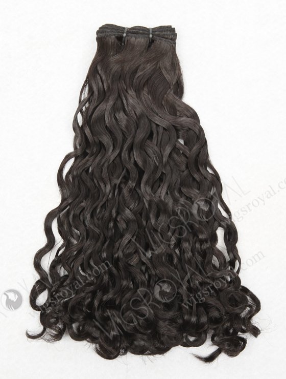 In Stock 7A Peruvian Virgin Hair 14" Double Drawn Bouncy Curl 1B# Color Machine Weft SM-671-13092