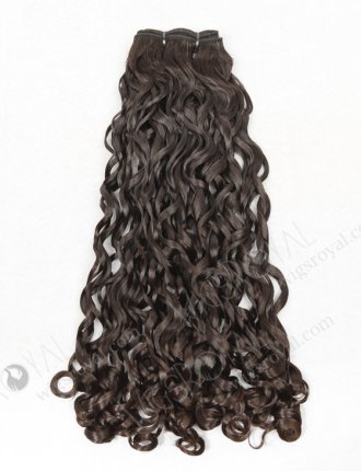 In Stock 7A Peruvian Virgin Hair 18" Double Drawn Bouncy Curl Natural Color Machine Weft SM-624