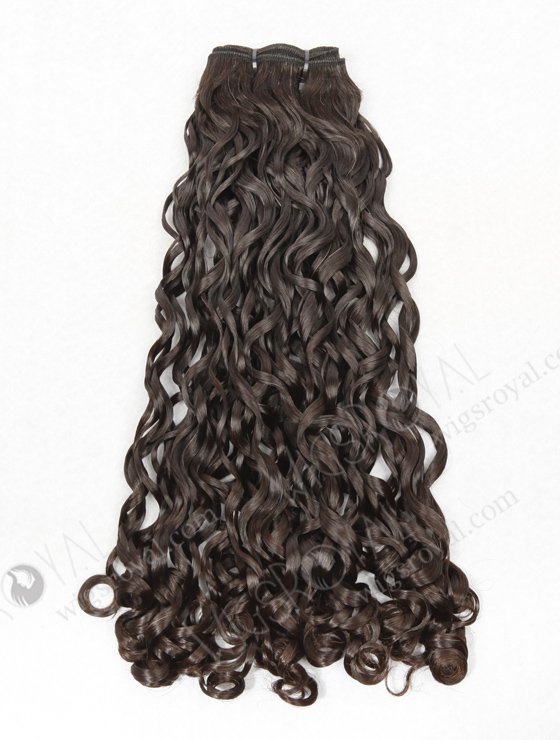 In Stock 7A Peruvian Virgin Hair 18" Double Drawn Bouncy Curl Natural Color Machine Weft SM-624-13068