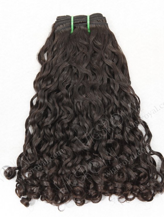 In Stock 7A Peruvian Virgin Hair 14" Double Drawn Bouncy Curl Natural Color Machine Weft SM-622-13060