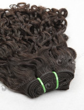 In Stock 7A Peruvian Virgin Hair 12" Double Drawn Bouncy Curl Natural Color Machine Weft SM-621