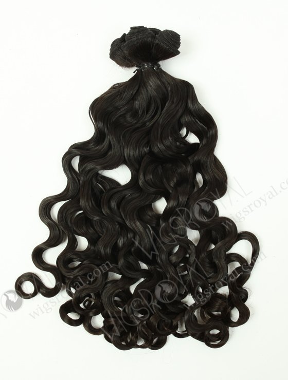 In Stock 7A Peruvian Virgin Hair 16" Double Drawn Peruvian Curl Natural Color Machine Weft SM-616-12996