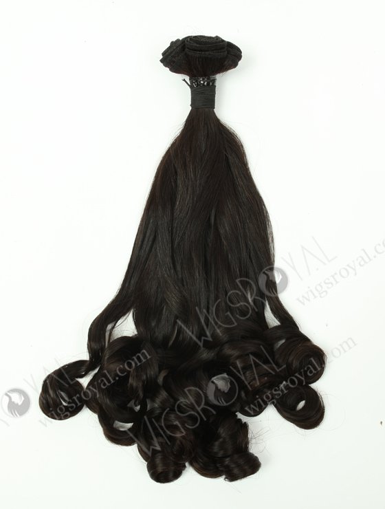 In Stock 7A Peruvian Virgin Hair 20" Double Drawn Tighter Tip Curl Natural Color Machine Weft SM-663-13221