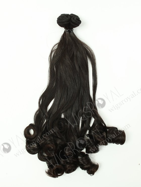 In Stock 7A Peruvian Virgin Hair 22" Double Drawn Tighter Tip Curl Natural Color Machine Weft SM-664-13226