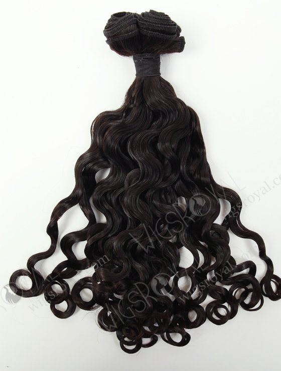 In Stock 7A Peruvian Virgin Hair 14" Double Drawn Peruvian Curl Natural Color Machine Weft SM-615-12993