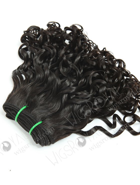 In Stock 7A Peruvian Virgin Hair 10" Double Drawn Bouncy Curl Natural Color Machine Weft SM-620-13044