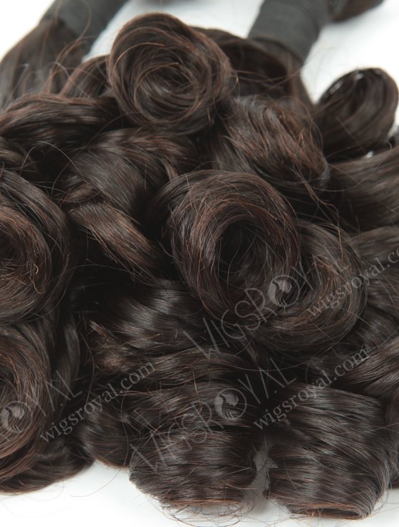 In Stock 7A Peruvian Virgin Hair 16" Double Drawn Tighter Tip Curl Natural Color Machine Weft SM-657-13209