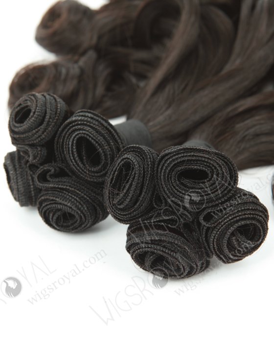 In Stock 7A Peruvian Virgin Hair 16" Double Drawn Tighter Tip Curl Natural Color Machine Weft SM-657-13211