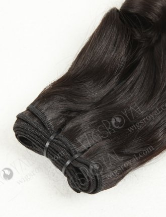 In Stock 7A Peruvian Virgin Hair 12" Double Drawn Straight with Spiral Curl Tip Natural Color Machine Weft SM-651