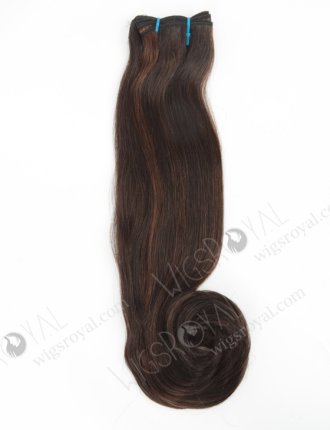In Stock 7A Peruvian Virgin Hair 18" Double Drawn Straight With Roll Curl Tip 2/6# Evenly Blended Machine Weft SM-6109