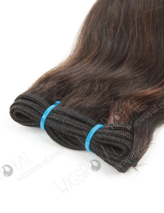 In Stock 7A Peruvian Virgin Hair 18" Double Drawn Straight With Roll Curl Tip 2/6# Evenly Blended Machine Weft SM-6109