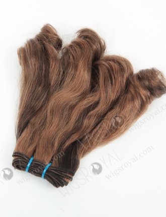 In Stock 7A Peruvian Virgin Hair 10" Double Drawn Wavy With Curl Tip 10/2# Evenly Blended Machine Weft SM-6115