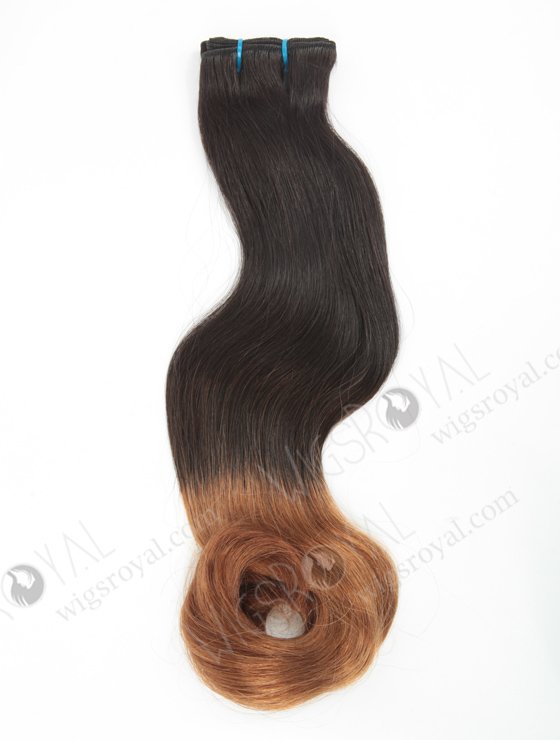 In Stock 7A Peruvian Virgin Hair 20" Double Draw Straight With Roll Curl Tip T-Natural Color/10# Machine Weft SM-6108-12930