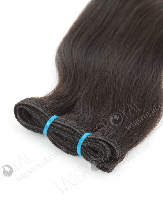 In Stock 7A Peruvian Virgin Hair 20" Double Draw Straight With Roll Curl Tip T-Natural Color/10# Machine Weft SM-6108-12931