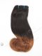 In Stock 7A Peruvian Virgin Hair 14" Double Draw Straight With Roll Curl Tip T-Natural Color/10# Machine Weft SM-6107