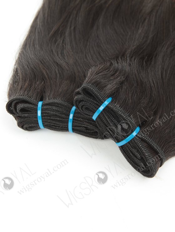 In Stock 7A Peruvian Virgin Hair 14" Double Drawn Straight With Spiral Curl Tip T-Natural Color/10# Machine Weft SM-6113-12951