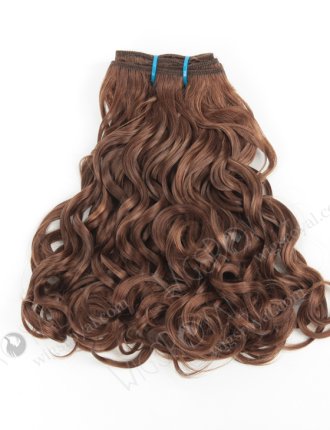 In Stock 7A Peruvian Virgin Hair 10" Double Drawn Looser Bouncy Curl 10/4# Evenly Blended Machine Weft SM-6117